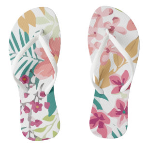 Tropical Flower Plant Vector Thongs