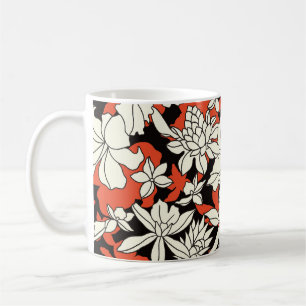 Tropical Flower Seamless Exotic Pattern Coffee Mug