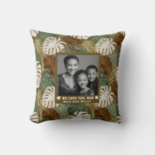Tropical Flower StepMom Mother Mum Boho Cushion