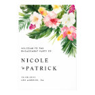 Tropical Flowers and Greenery Engagement Party