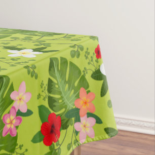 Tropical Flowers Background 5 Tablecloth