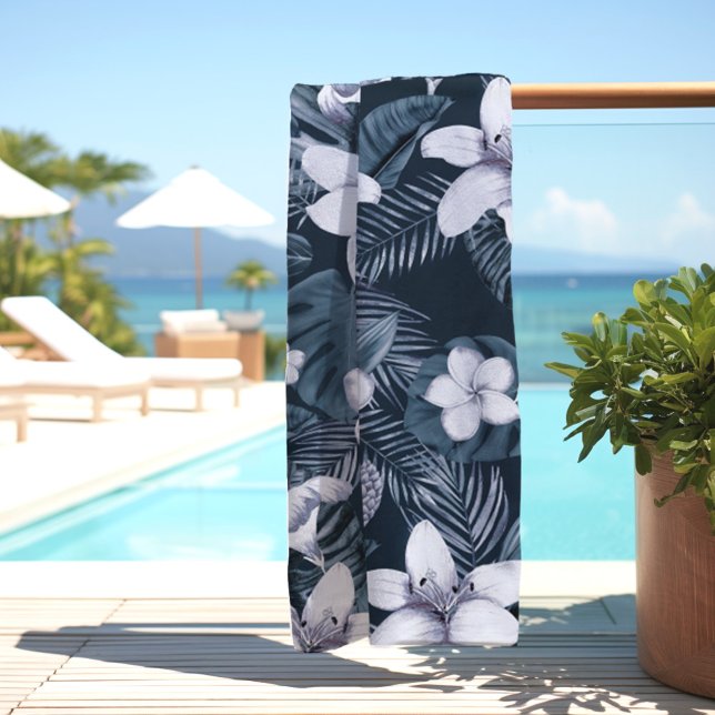 Tropical Flowers Beach Towel (Creator Uploaded)