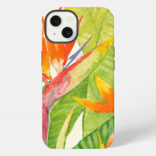 Tropical Flowers Bird of Paradise iPhone Case