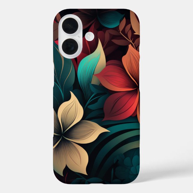 Tropical Flowers Case-Mate iPhone Case (Back)