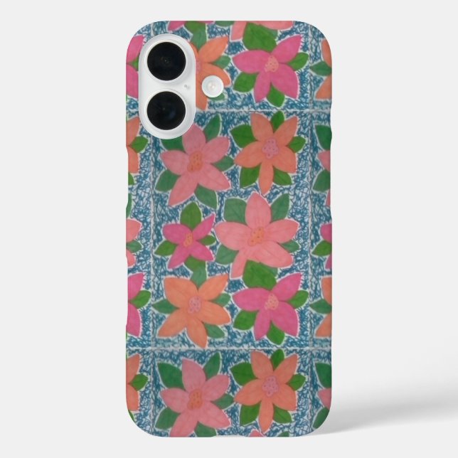 Tropical Flowers iPhone  Case (Back)