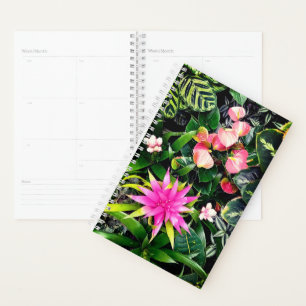 Tropical flowers planner