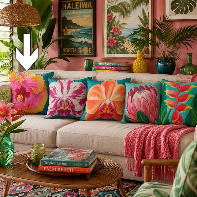 Tropical Flowers Plant Cushion (Creator Uploaded)