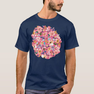 Tropical flowers Rapture pink T-Shirt
