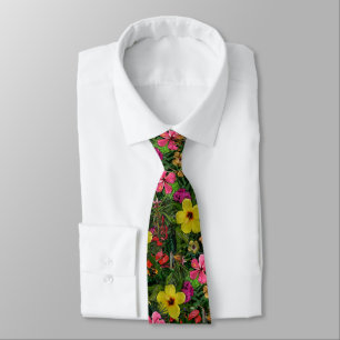 Tropical Flowers Tie