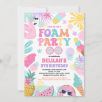 Tropical Foam Pool Splash Pad Birthday Party