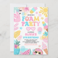Tropical Foam Pool Splash Pad Birthday Party