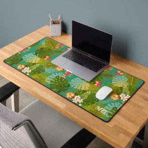 Tropical Foliage Garden Green Desk Mat