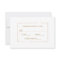Tropical Foliage Gold Frame Wedding RSVP Card