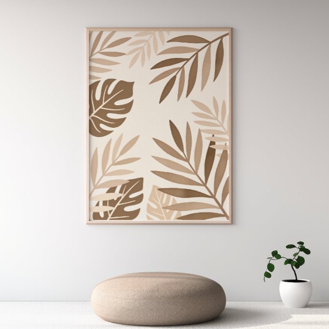Tropical Foliage – Japandi Poster-Minimal Wall Art (Creator Uploaded)
