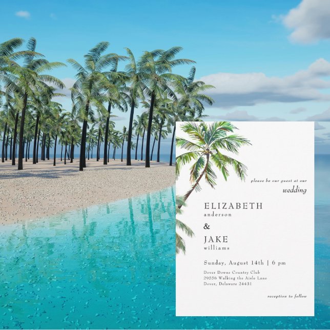 Tropical Foliage Palm Tree Wedding (Creator Uploaded)