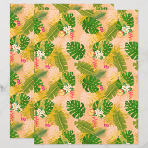 Tropical Foliage Summer Orange
