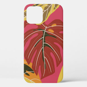 Tropical forest. Abstract nature illustration patt iPhone 12 Case