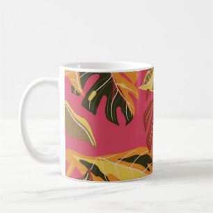 Tropical forest. Abstract nature illustration patt Coffee Mug