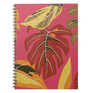 Tropical forest. Abstract nature illustration patt Notebook