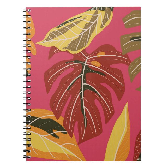Tropical forest. Abstract nature illustration patt Notebook (Front)