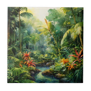 Tropical Forest Ceramic Tile