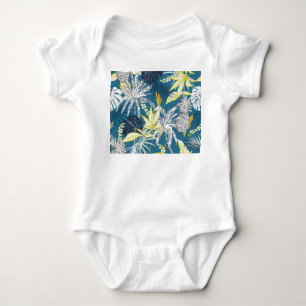 Tropical Forest: Colourful Hand Drawn. Baby Bodysuit