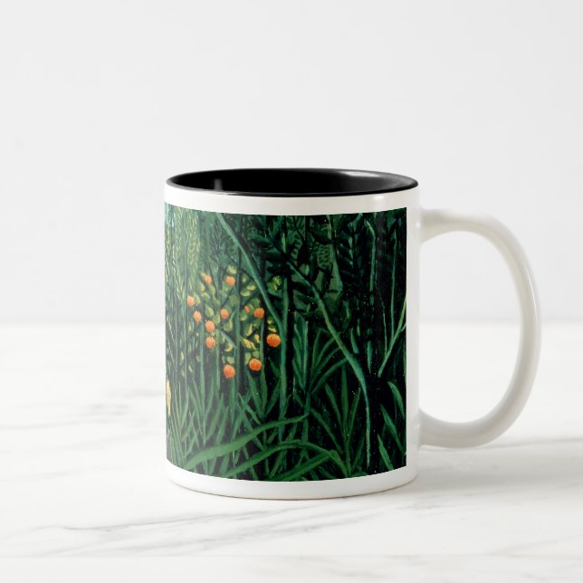 Tropical Forest Two-Tone Coffee Mug (Right)