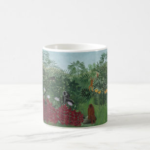 Tropical Forest With Apes and Snake (Rousseau) Coffee Mug