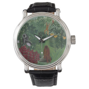 Tropical Forest With Monkeys Rousseau Watch