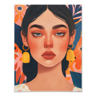 Tropical Freckle Muse Poster