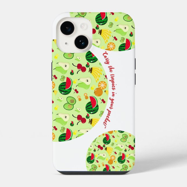 Tropical Frenzy  iPhone Case (Back)