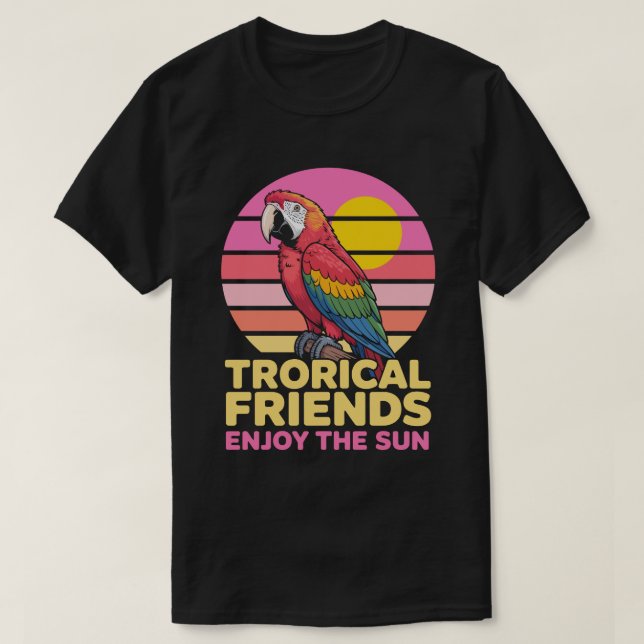 Tropical Friends circle Tee (Design Front)