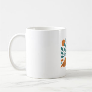 Tropical Friends - Stylised Parrot and Songbirds M Coffee Mug