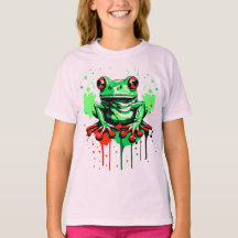 Tropical frog - Frog prince Girls T-Shirt