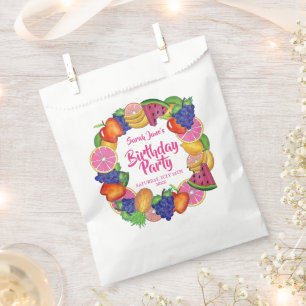 Tropical Fruit Banana Watermelon Birthday Party Favour Bag