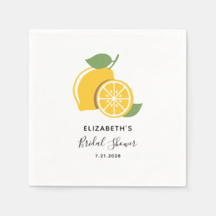 Tropical Fruit Bridal Shower Paper Napkin