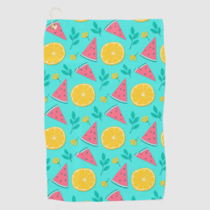 Tropical Fruit Design Golf Towel