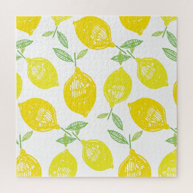 Tropical Fruit Doodle Pattern Jigsaw Puzzle (Vertical)