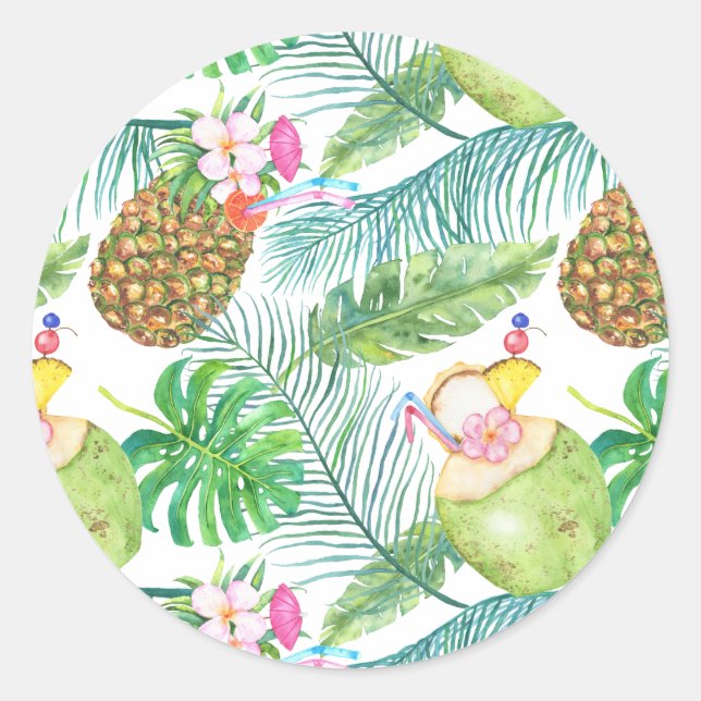 Tropical Fruit Drinks Stickers (Front)