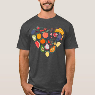 Tropical Fruit Lover Vegan Vegetarian Healthy Prem T-Shirt