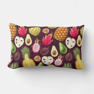 Tropical Fruit Lumbar Pillow