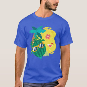 Tropical Fruit Melon Exotic Summer Funny Watermelo T-Shirt