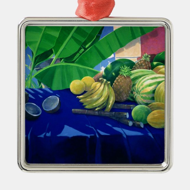 Tropical Fruit Metal Tree Decoration (Front)