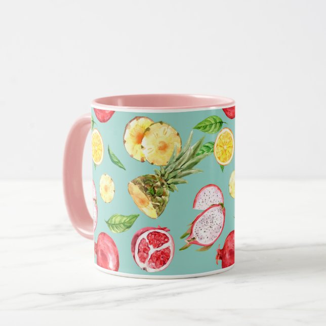 Tropical Fruit Mug (Front Left)