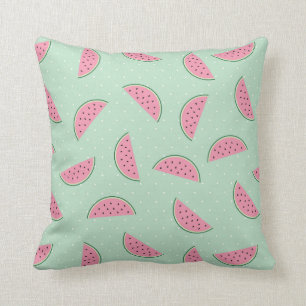 Tropical Fruit Paint Splatter Pattern Cushion