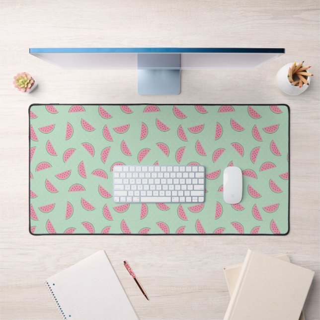 Tropical Fruit Paint Splatter Pattern Desk Mat (Office 1)