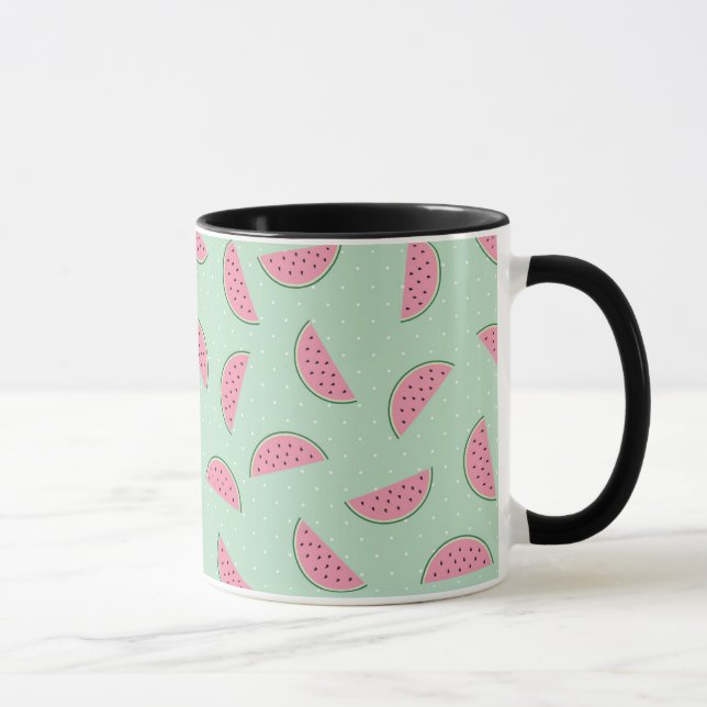 Tropical Fruit Paint Splatter Pattern Mug (Right)
