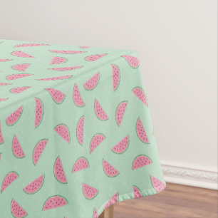 Tropical Fruit Paint Splatter Pattern Tablecloth