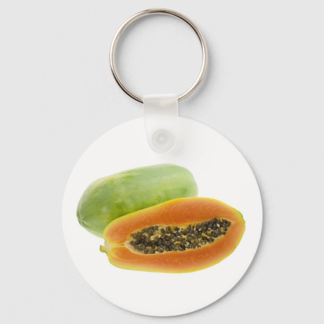 Tropical fruit - Papaya Key Ring (Front)