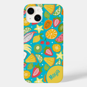 Tropical Fruit Pattern Personalised Case-Mate iPhone 14 Case